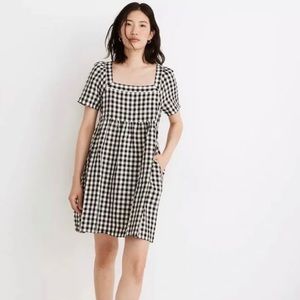 NWT Madewell Gingham Plaid Dress Size Sm